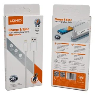 کابل تبدیل USB به لایتنینگ الدینو مدل LS901 طول 1 متر