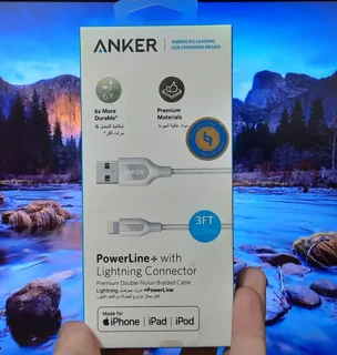 کابل تبدیل USB به لایتنینگ انکر مدل A8121 PowerLine Plus طول 0.9 متر