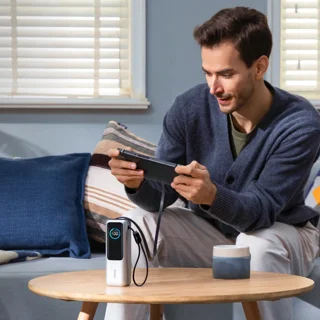 پاوربانک 100 وات انکر مدل A1695 ظرفیت 25000 میلی آمپر ساعت به همراه دو کابل USB-C 102926177